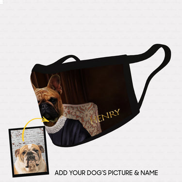Personalized Dog Gift Idea - Royal Dog's Portrait 16 For Dog Lovers - Cloth Mask